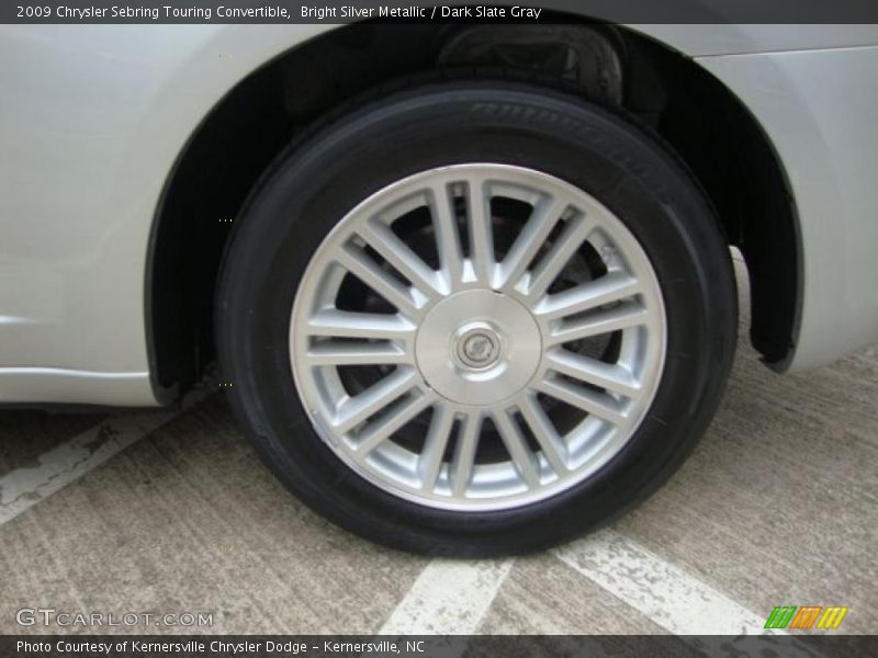 Bright Silver Metallic / Dark Slate Gray 2009 Chrysler Sebring Touring Convertible