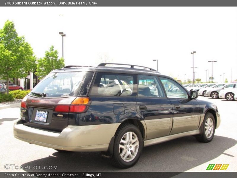 Dark Blue Pearl / Gray 2000 Subaru Outback Wagon