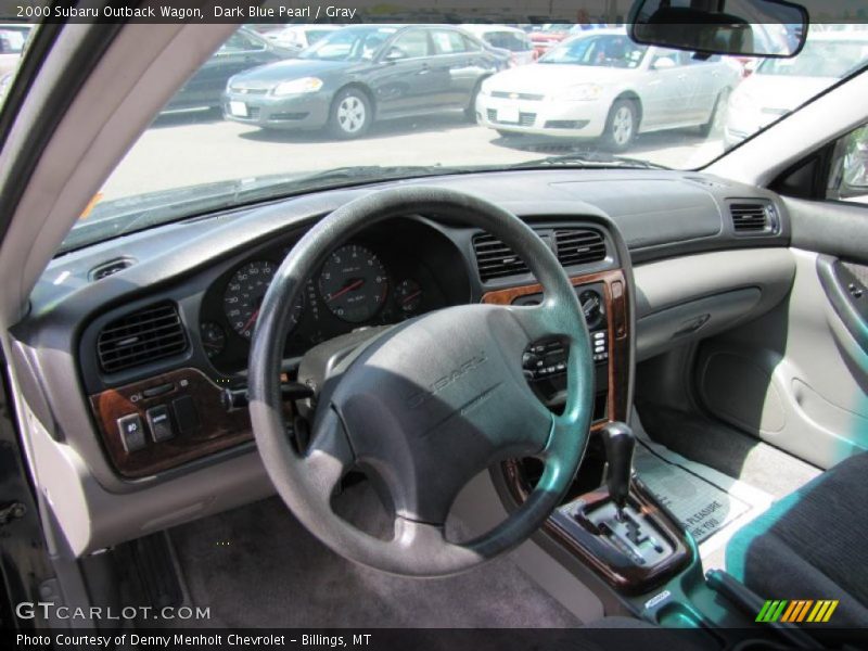 Dark Blue Pearl / Gray 2000 Subaru Outback Wagon