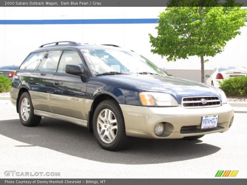 Dark Blue Pearl / Gray 2000 Subaru Outback Wagon