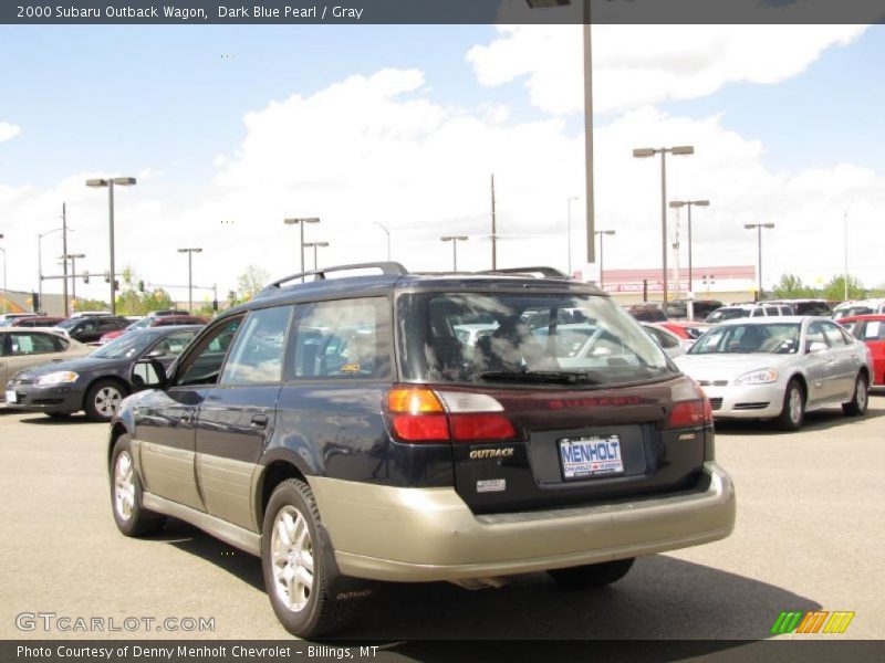 Dark Blue Pearl / Gray 2000 Subaru Outback Wagon