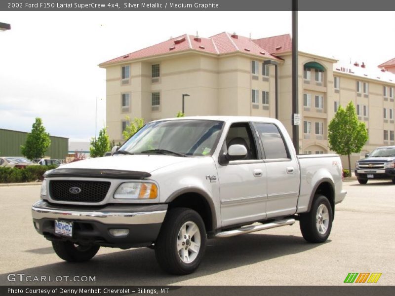 Silver Metallic / Medium Graphite 2002 Ford F150 Lariat SuperCrew 4x4