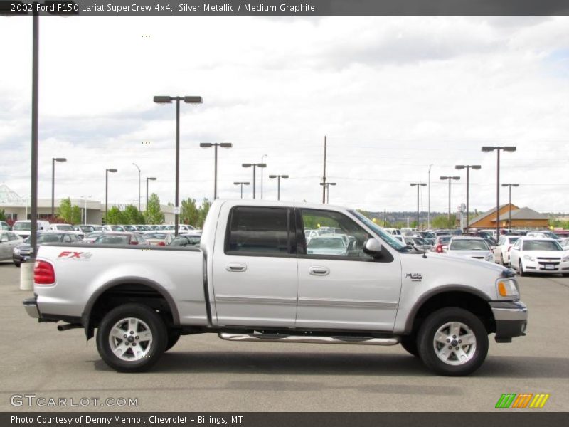 Silver Metallic / Medium Graphite 2002 Ford F150 Lariat SuperCrew 4x4