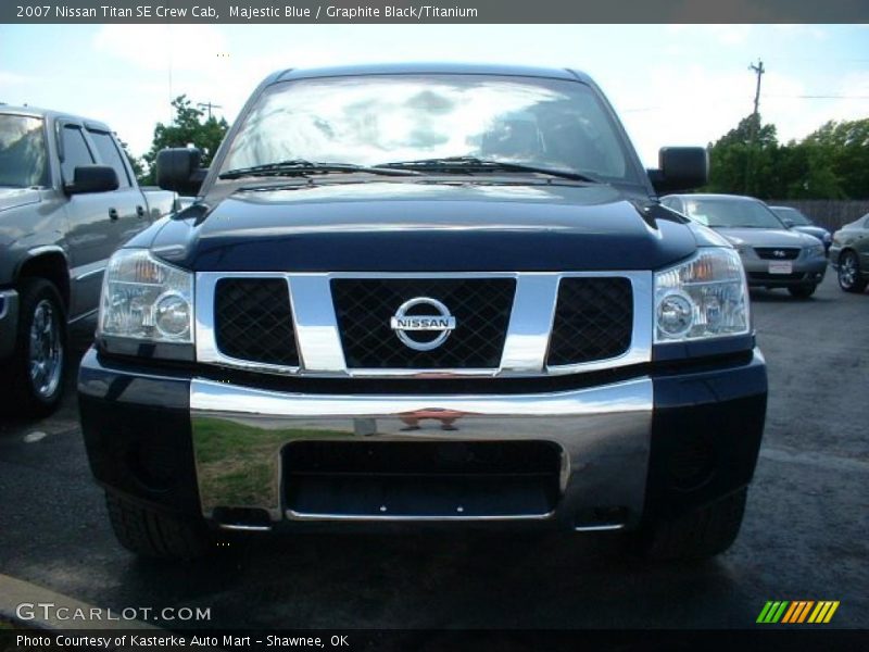 Majestic Blue / Graphite Black/Titanium 2007 Nissan Titan SE Crew Cab