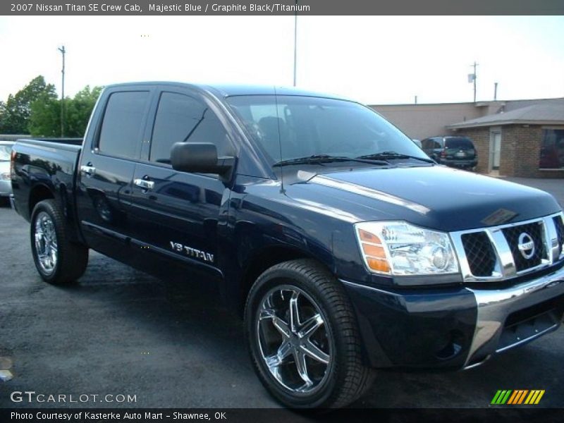 Majestic Blue / Graphite Black/Titanium 2007 Nissan Titan SE Crew Cab
