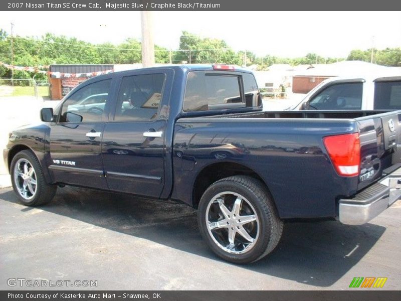 Majestic Blue / Graphite Black/Titanium 2007 Nissan Titan SE Crew Cab