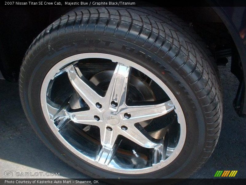 Majestic Blue / Graphite Black/Titanium 2007 Nissan Titan SE Crew Cab