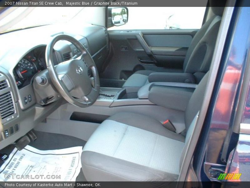 Majestic Blue / Graphite Black/Titanium 2007 Nissan Titan SE Crew Cab