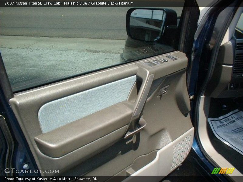 Majestic Blue / Graphite Black/Titanium 2007 Nissan Titan SE Crew Cab