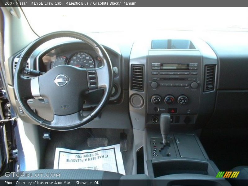 Majestic Blue / Graphite Black/Titanium 2007 Nissan Titan SE Crew Cab