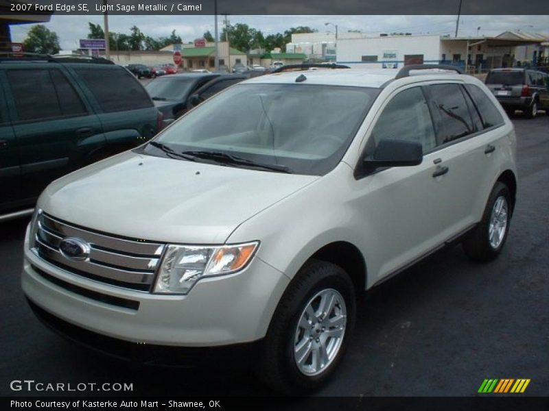 Light Sage Metallic / Camel 2007 Ford Edge SE