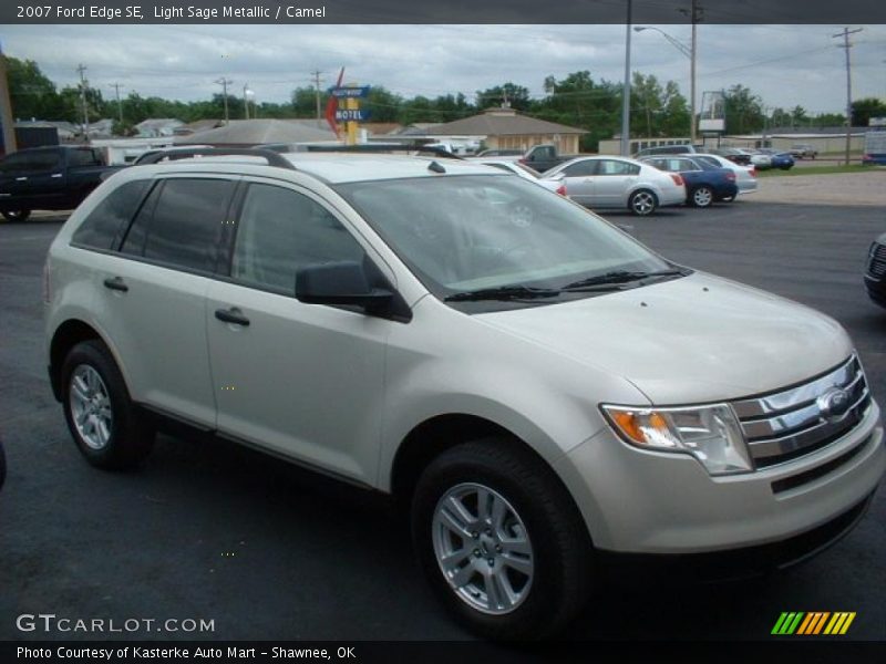 Light Sage Metallic / Camel 2007 Ford Edge SE