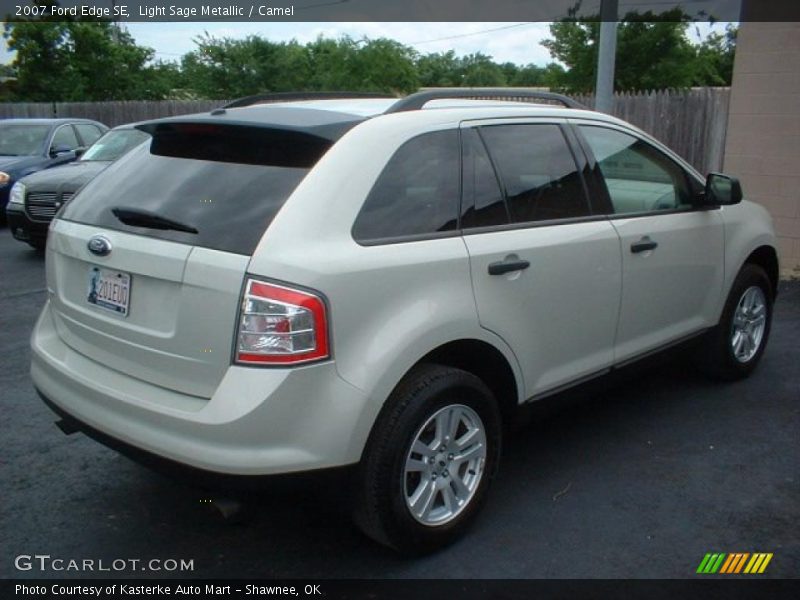Light Sage Metallic / Camel 2007 Ford Edge SE