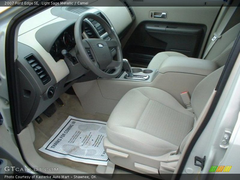 Light Sage Metallic / Camel 2007 Ford Edge SE