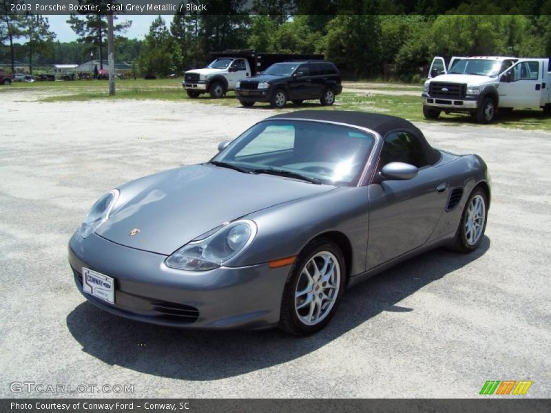 Seal Grey Metallic / Black 2003 Porsche Boxster