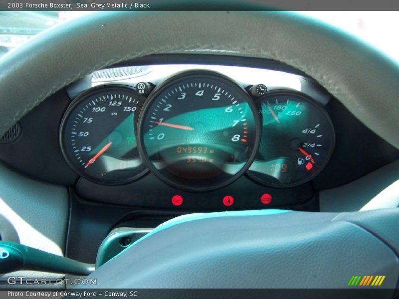 Seal Grey Metallic / Black 2003 Porsche Boxster