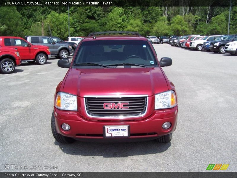 Magnetic Red Metallic / Medium Pewter 2004 GMC Envoy SLE