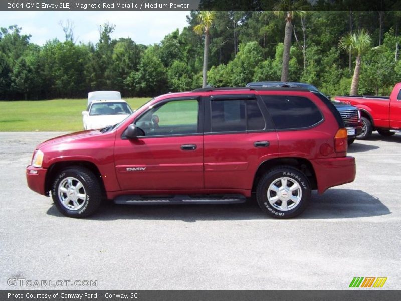 Magnetic Red Metallic / Medium Pewter 2004 GMC Envoy SLE