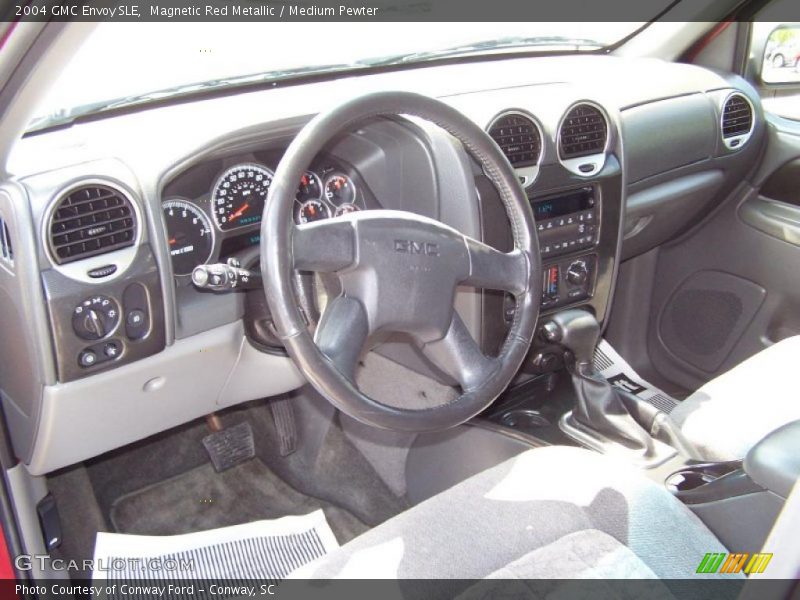 Magnetic Red Metallic / Medium Pewter 2004 GMC Envoy SLE