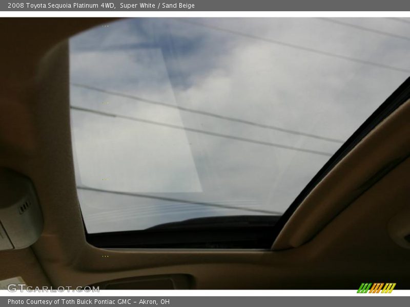 Super White / Sand Beige 2008 Toyota Sequoia Platinum 4WD