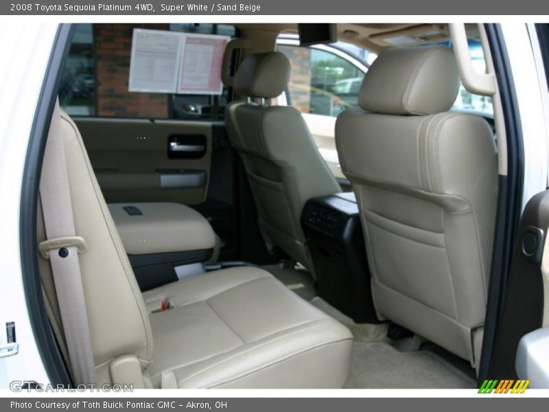 Super White / Sand Beige 2008 Toyota Sequoia Platinum 4WD
