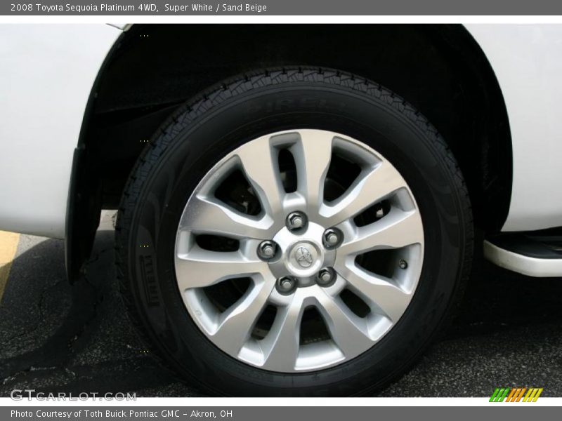 Super White / Sand Beige 2008 Toyota Sequoia Platinum 4WD