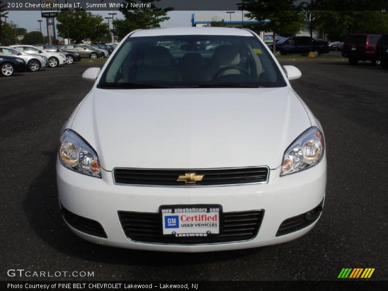 Summit White / Neutral 2010 Chevrolet Impala LT