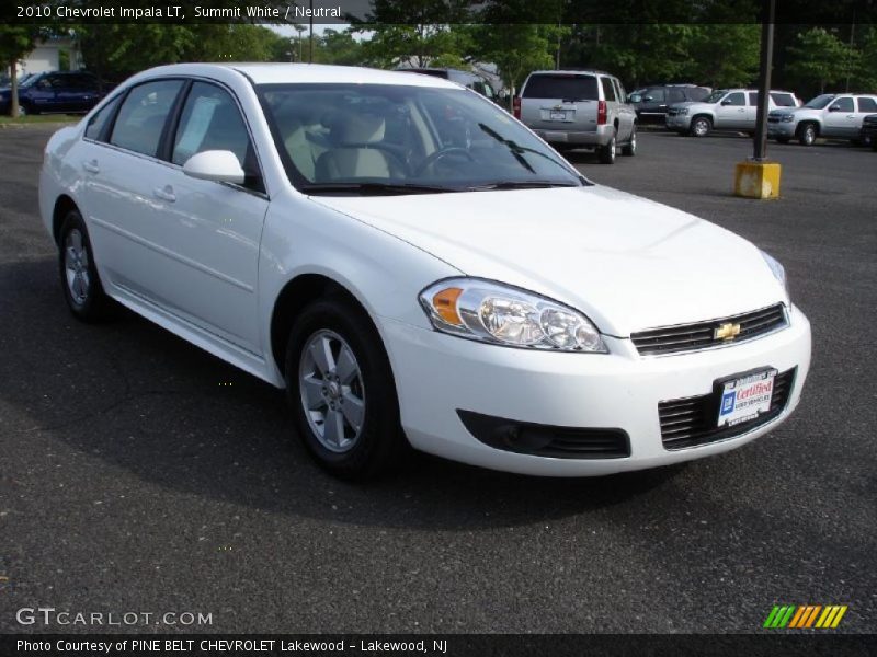 Summit White / Neutral 2010 Chevrolet Impala LT