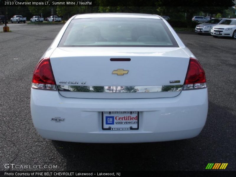 Summit White / Neutral 2010 Chevrolet Impala LT