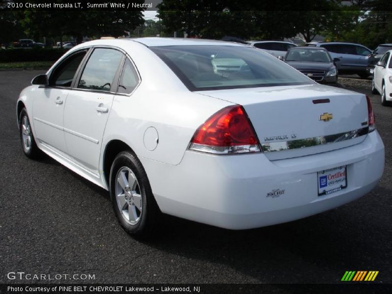 Summit White / Neutral 2010 Chevrolet Impala LT