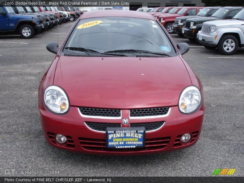 Blaze Red Crystal Pearlcoat / Dark Slate Gray 2005 Dodge Neon SXT