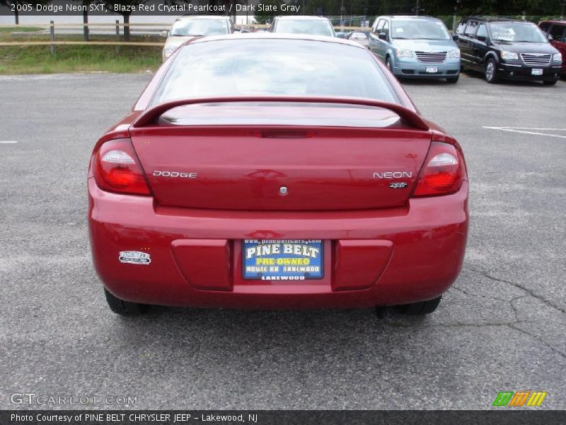 Blaze Red Crystal Pearlcoat / Dark Slate Gray 2005 Dodge Neon SXT