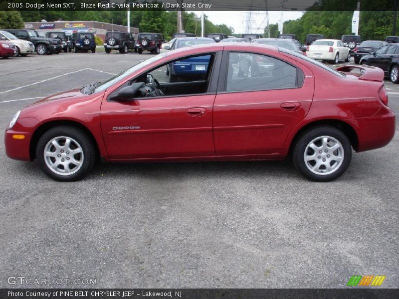 Blaze Red Crystal Pearlcoat / Dark Slate Gray 2005 Dodge Neon SXT