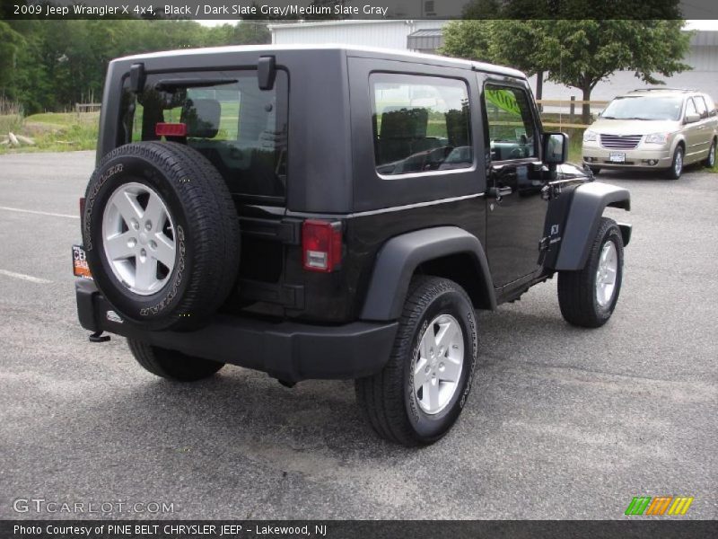 Black / Dark Slate Gray/Medium Slate Gray 2009 Jeep Wrangler X 4x4