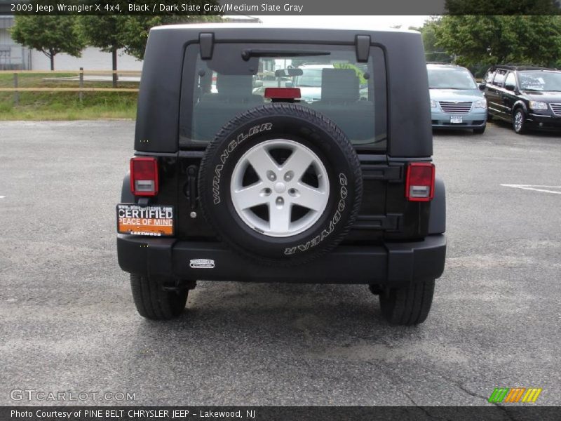 Black / Dark Slate Gray/Medium Slate Gray 2009 Jeep Wrangler X 4x4