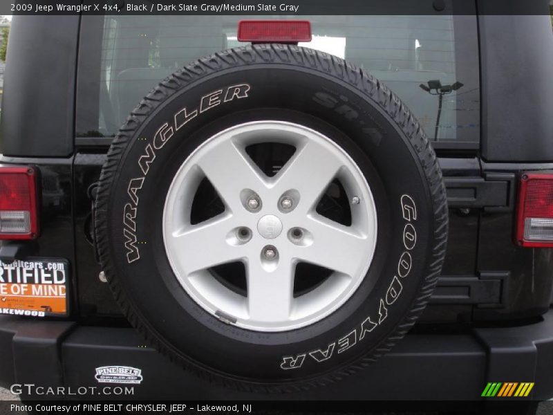 Black / Dark Slate Gray/Medium Slate Gray 2009 Jeep Wrangler X 4x4