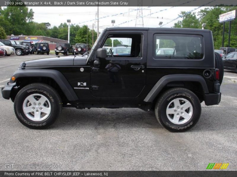 Black / Dark Slate Gray/Medium Slate Gray 2009 Jeep Wrangler X 4x4