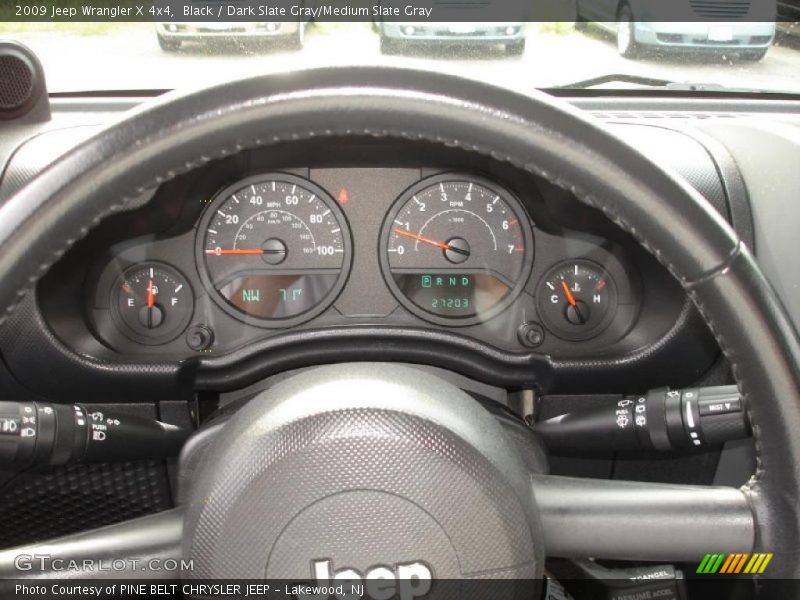 Black / Dark Slate Gray/Medium Slate Gray 2009 Jeep Wrangler X 4x4