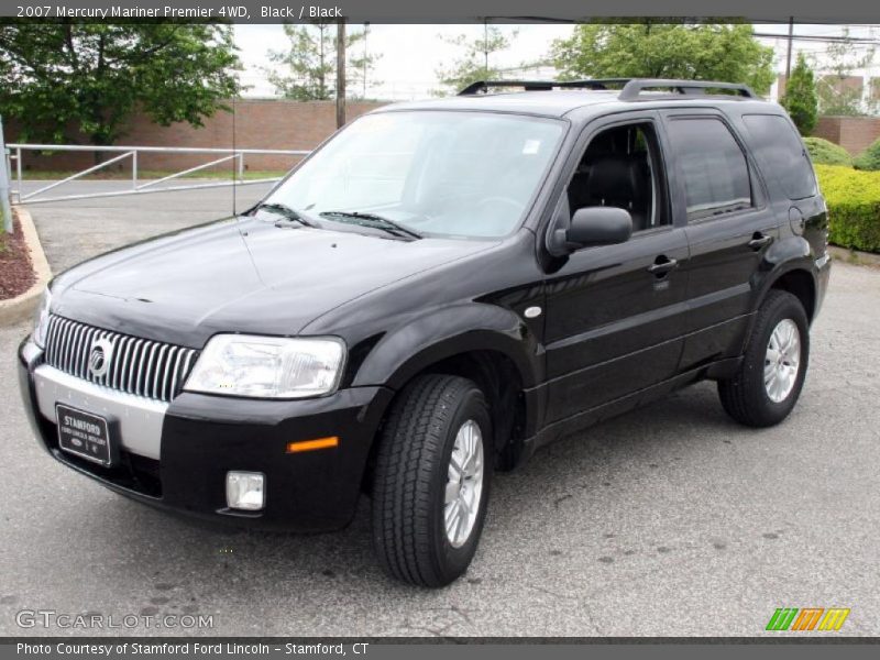 Black / Black 2007 Mercury Mariner Premier 4WD