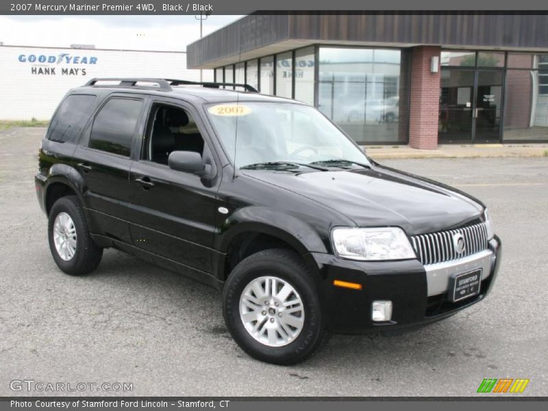 Black / Black 2007 Mercury Mariner Premier 4WD