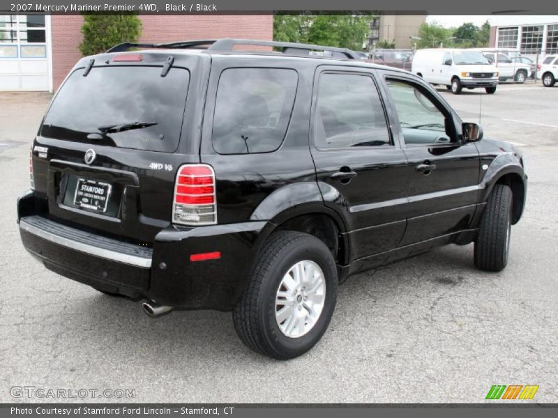 Black / Black 2007 Mercury Mariner Premier 4WD