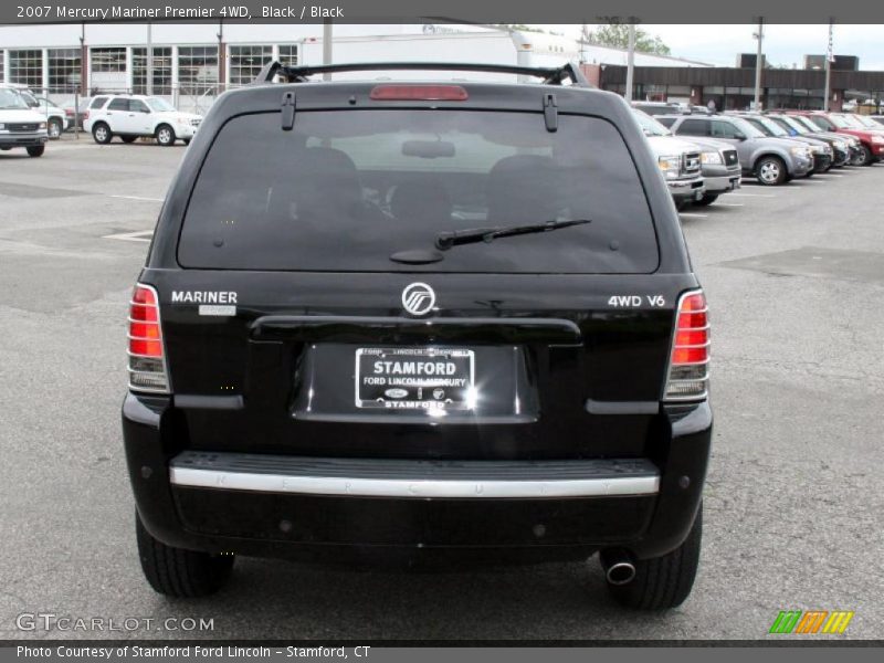 Black / Black 2007 Mercury Mariner Premier 4WD