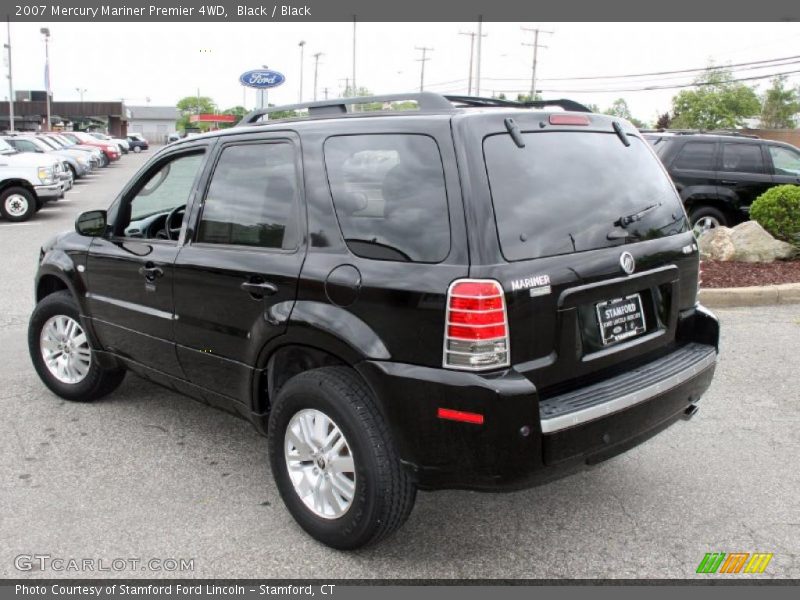 Black / Black 2007 Mercury Mariner Premier 4WD