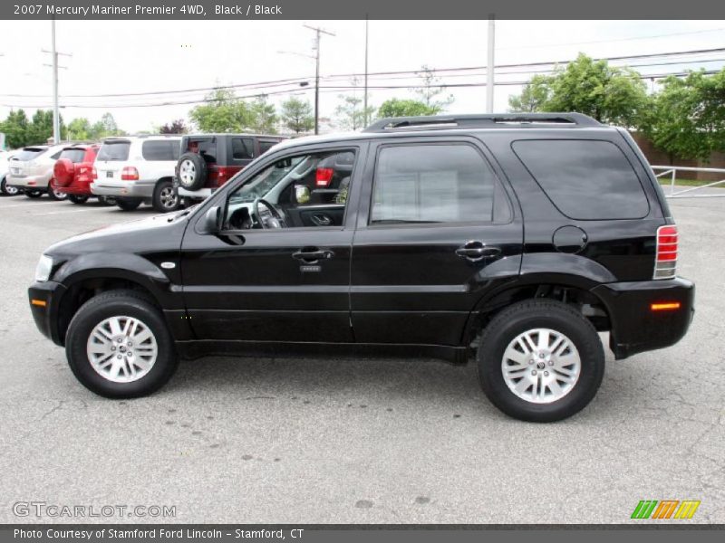 Black / Black 2007 Mercury Mariner Premier 4WD