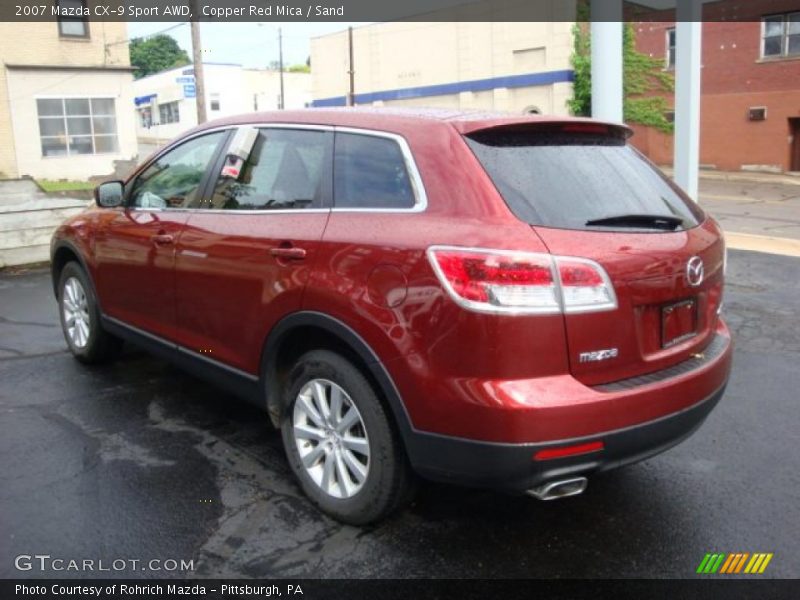 Copper Red Mica / Sand 2007 Mazda CX-9 Sport AWD