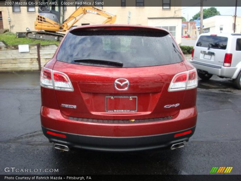 Copper Red Mica / Sand 2007 Mazda CX-9 Sport AWD