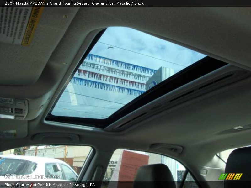 Glacier Silver Metallic / Black 2007 Mazda MAZDA6 s Grand Touring Sedan