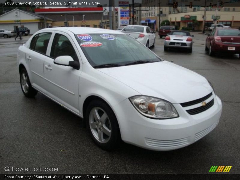 Summit White / Gray 2009 Chevrolet Cobalt LT Sedan
