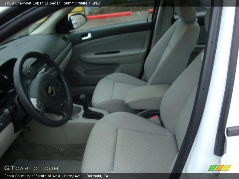 Summit White / Gray 2009 Chevrolet Cobalt LT Sedan