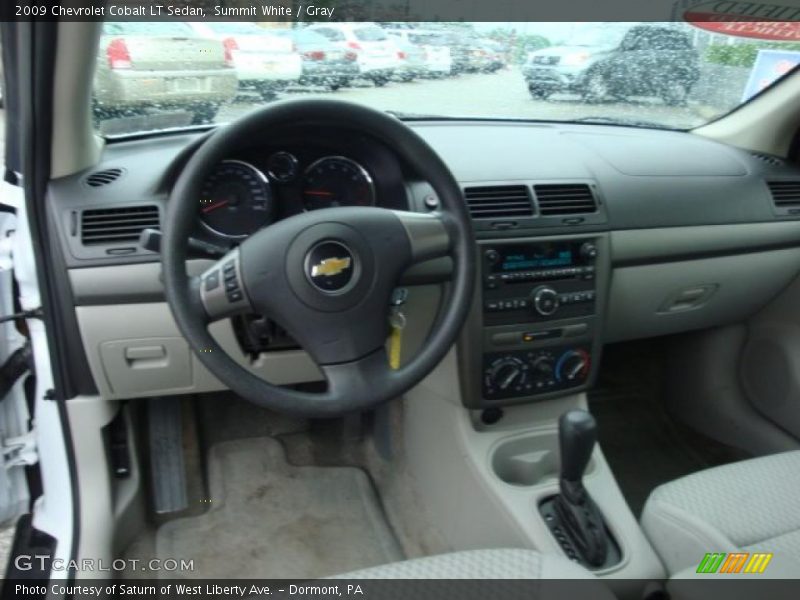 Summit White / Gray 2009 Chevrolet Cobalt LT Sedan